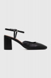 Cumpara ieftin Jonak pantofi de piele DANINO culoarea negru, cu toc drept, cu toc deschis, 3400159
