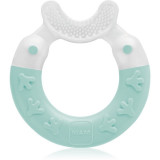 MAM Bite &amp; Brush jucărie pentru dentiție 3m+ Turquoise 1 buc