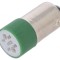 Lampă LED Verde 24V BA9S