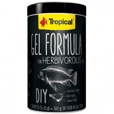 Formulă gelatinoasă TROPICAL pentru pești ierbivori 1000 ml / 105 g foto