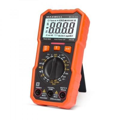 Multimetru digital Maxwell MX 25223 cu tester baterie, masurare temperatura + functie lumina de lucru Best CarHome foto