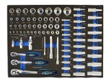Set chei cu clichet 1/4&quot;-1/2&quot;, 80 piese, GEKO G10833A
