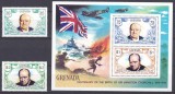 DB1 Centenar Churchill 1974 Grenada 2 v. + SS MNH, Nestampilat