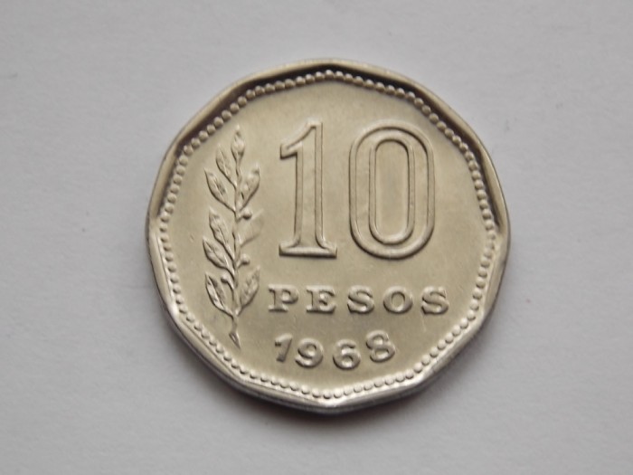 10 PESOS 1968 ARGENTINA