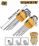Set 18buc Chei Torx si Hex 18buc INGCO HHKSET0181
