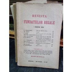 Revista Fundatiilor Regale - 1 Martie 1934