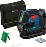 Bosch GLL 2-15 G + LB 10 + BT 150 Nivela laser cu linii verzi (15 m) + Suport universal + Trepied - 4059952511061