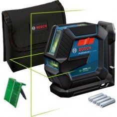 Bosch GLL 2-15 G + LB 10 + BT 150 Nivela laser cu linii verzi (15 m) + Suport universal + Trepied - 4059952511061