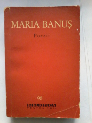 Maria Banus - Poezii foto