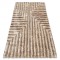 Covor FLIM 010-B1 modern shaggy, labirint - structural bej, 160x220 cm