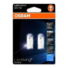 Set 2 becuri auto led Osram LEDriving Premium W5W 1W 12V 6800K 2850BL-02B foto