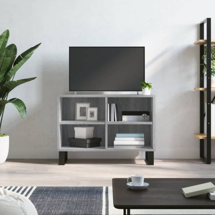 vidaXL Comodă TV, gri sonoma, 69,5x30x50 cm, lemn compozit 826978