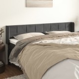 VidaXL Tăblie de pat cu aripioare gri &icirc;nchis 183x16x78/88 cm catifea