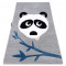 Covor PETIT PANDA gri, 80x150 cm
