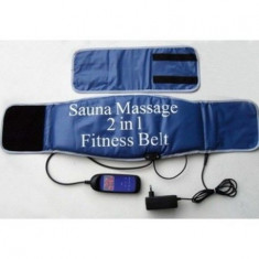 Centura cu incalzire si masaj 2in1 Sauna Massage Fitness foto