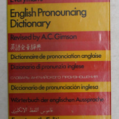 ENGLISH PRONOUNCING DICTIONARY by DANIEL JONES , EVERYMAN ' S , 1997