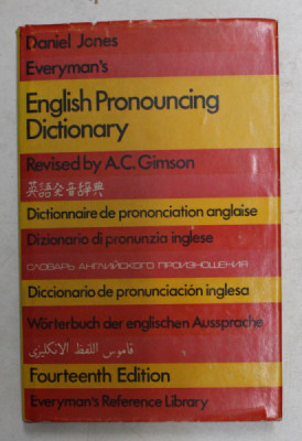 ENGLISH PRONOUNCING DICTIONARY by DANIEL JONES , EVERYMAN &amp;#039; S , 1997 foto