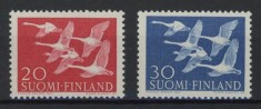 Finlanda 1956 - Păsări, serie neuzata