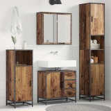 VidaXL Set de mobilier pentru baie 3 pcs Lemn vechi 65 x 33 x 60 cm 3402533