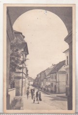 bnk cp Orasul Stalin - Str Maxim Gorki - circulata 1956 - Libraria noastra