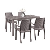 Set mobilier de grădină Indy 4+1 cappuccino