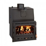 Focar de semineu tip centrala, Prity CW28, 10,5 kg/h, 660 x 570 x 880