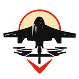 Cumpara ieftin Sticker decorativ Avion, Negru, 68 cm, 8053ST