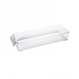 Set 2 organizatoare pentru frigider, se pot stivui mai multe bucati, transparent, 30x10x5 cm