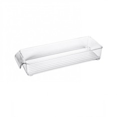 Set 6 organizatoare pentru frigider, stivuibile, transparent, 30x10x5 cm foto