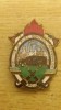 QW9 N2 24 - insigna pompieri comunism - fruntas in paza contra incendiilor - PCI, Romania de la 1950