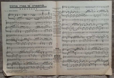 Inima mea te cheama// partitura foto