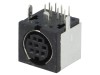 Conector DIN Mini Mama Ecranat Lumberg 8 Pini, Soclu TM 0508 A/8, Montare PCB THT