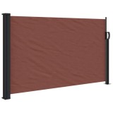 Cumpara ieftin Copertina laterala retractabila, maro, 120 x 600 cm
