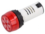 Semnalizator acustic 80dB 12VDC &Oslash;22mm IP40 fără iluminare