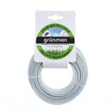 Fir motocoasa Grunman, profesional, profil rotund, PVC cu insertie otel, 3.0 mm x 15 m