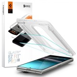 Set 2 folii sticla Spigen Glass tR EZ Fit HD, Sistem Montare, compatibil cu Samsung Galaxy Z Fold 7, Transparent