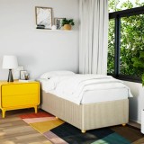 Gossi cadru de pat, crem, 80x200 cm, material textil