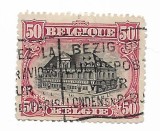 Belgia - Noi timbre zilnice, 1915 - 50 C, obliterat