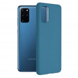 Husa Samsung Galaxy S20 Plus Silicon Albastru Slim Mat cu Microfibra SoftEdge