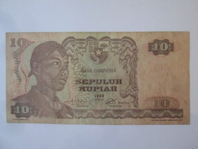 Indonezia 10 Rupiah 1968 foto