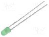 Dioda LED, 3mm, verde, 15mcd, {{Curent diode LED}}, {{Tensiune de lucru}}, KINGBRIGHT ELECTRONIC - L-7104GD