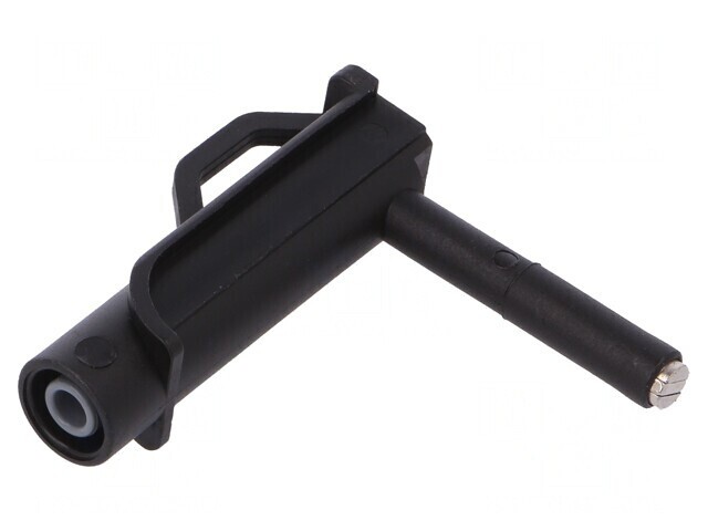 Manșon magnetic 4A negru 4mm 90&deg;