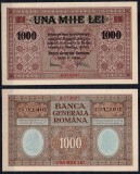 Romania 1917, 1000 LEI BGA Banca Generala Romana, WWI, Ocupatia Germana, P#M8, UNC! RARA!!!