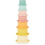 Bieco Silicone Stacking Cups Tropical Vibes cupe de stivuire 12 m+ 7 buc