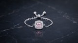 Cumpara ieftin Inel Reglabil pe Lant din Argint 925 cu Cristal Roz si Halo Zirconia - Inel Dama