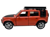 Macheta metal Land Rover Defender portocaliu 1:28 sunet, lumini