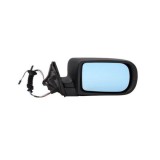 Oglinda exterioara Bmw Seria 5 E39 10.1997-06.2004 Sedan partea stanga View Max Albastra Asferica 51168203735, 11 pini, electrica pliabila