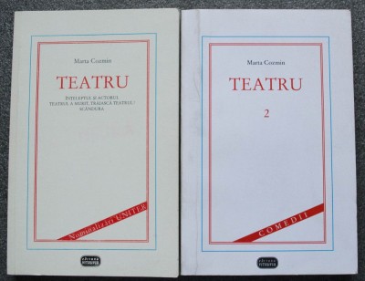 Marta Cozmin - Teatru (&amp;Icirc;nțeleptul și actorul; Sc&amp;acirc;ndura; Teatrul a murit...) foto