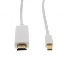 Cablu mini Displayport - HDMI, 1.8m, alb