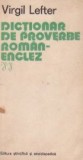 Dictionar de proverbe roman-englez